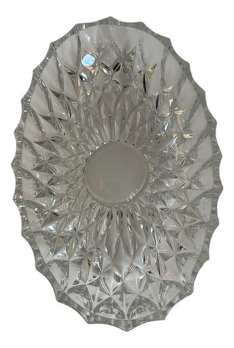 Pequeño Bowl De Vidrio Ovalado Transparente (Usado)