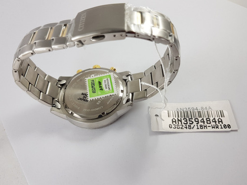Reloj Hombre Citizen An3594 Crono Acero Wr 100 Promo