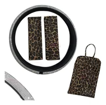 Comprar Cubre Volante Strass+ Bolsita+ Cubre Cinturones Animal Print