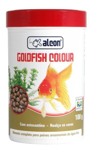 Imagem 1 de 1 de Ração Alcon Goldfish Colour 100g Kinguio Peixe Realça A Cor
