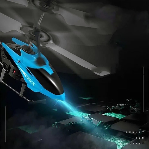 Helicóptero De Control Remoto Recargable Con Led Dos Canales