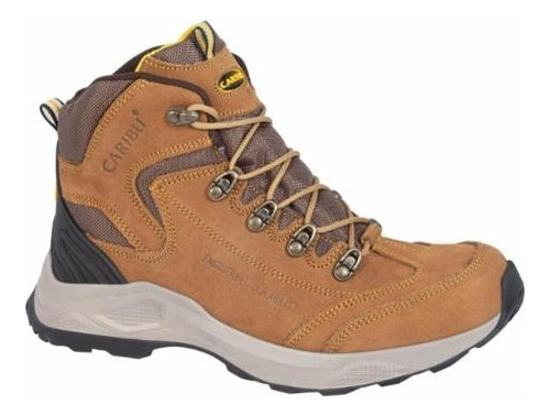 Bota Hiker Caribu 759 De Caballero En Color Cajeta