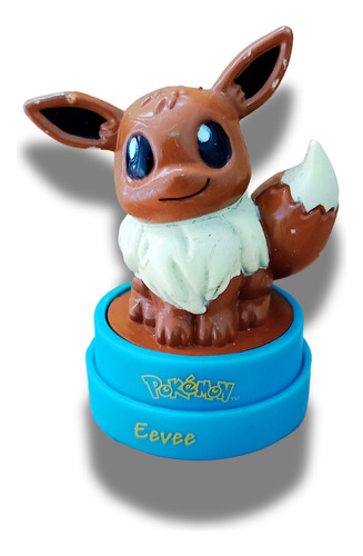Figura Vintage Sello De Pokémon Nintendo Eevee 1999 Roseart (Usado)
