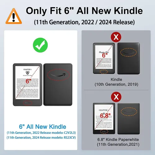 Funda Case Para Kindle 11ª Gen 2024/22 6 Rs23cv C2v2l3