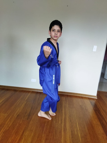 Dobok Taekwondo Color Rojo, Azul, Negro, Size 140, 160, 170 