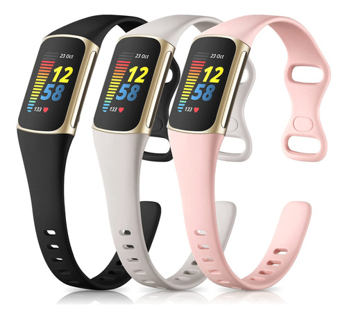 Maledan Correa Delgada Compatible Con Fitbit Charge 5 Para .