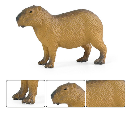 4 Simulación Capybara Figuritas Juguetes Capybara Estatua