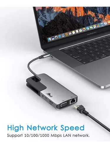 Adaptador Usb C A Hdmi Ethernet Rj45 Macbook Usb Win