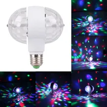 Comprar Lampara Foco Luces Fiesta Led Giratoria Doble Rgb Boliche
