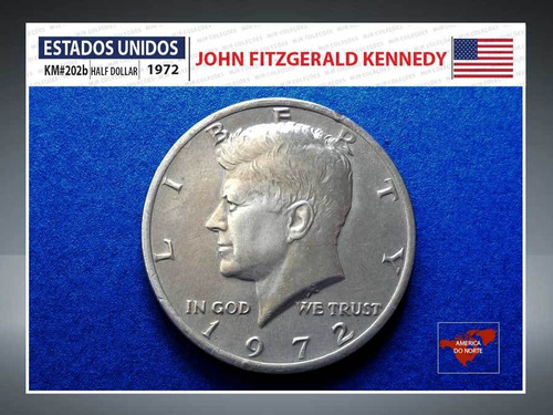 Moeda Estados Unidos Eua Km#202b Half Dollar 1972 Kennedy
