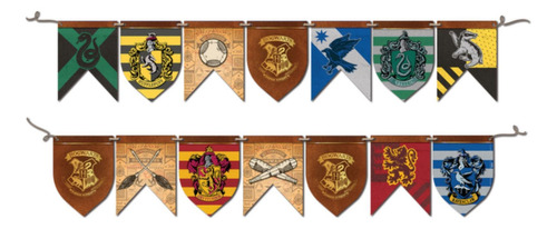 Faixa Decorativa Festa Harry Potter Hogwarts 1,93mx17,5cm