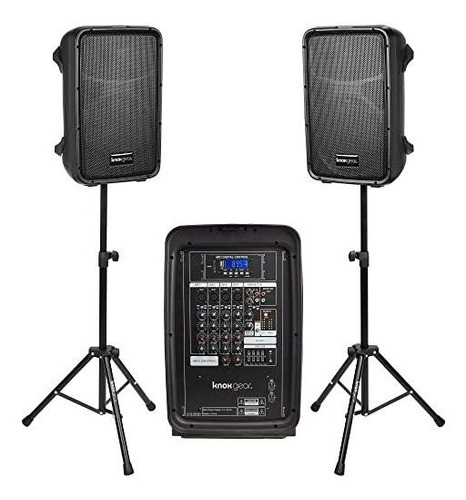 Knox Dual Speaker And Mixer Kit Portable 8 Sistema De Megafo