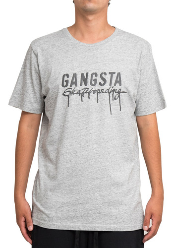 Polera Gangsta Sk8brdg Drop Grey