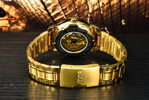 Imagen 5 de 7 de Reloj Daytona Mce Esqueleto Mecánico Automatico Skeleton