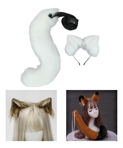 Kit De Disfraz De Diadema Con Orejas De Zorro Y Animal