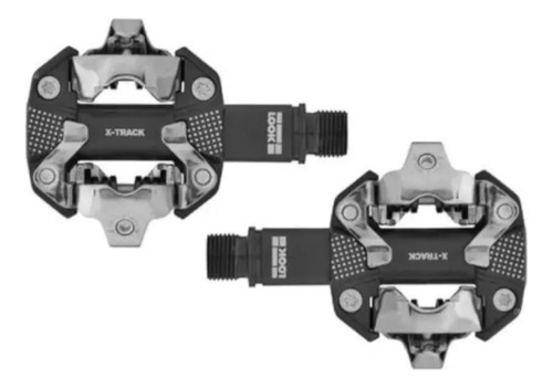 Pedal Look X-track Bike Mtb Cinza Escuro E Taquinho Original