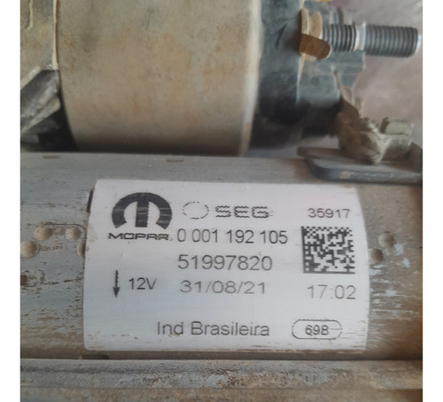 Motor Partida Fiat Uno Mobi Palio Strada 2021 (Usado)