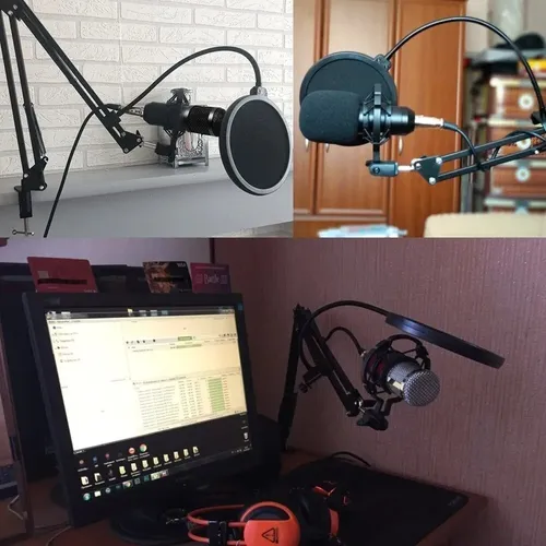 comprar Microfone Condensador Podcast Lives Profissional MT-3502 Tomate