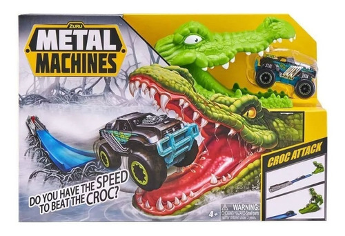 Pista De Autos Cocodrilo Croc Attack Metal Machines Zuru