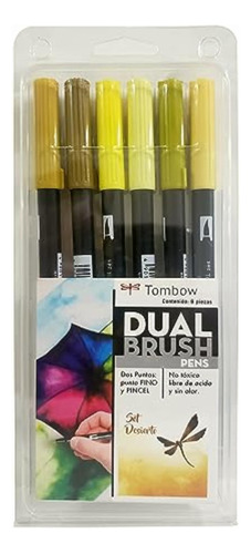 Tombow Marcadores Set Desierto, Multicolor, 6 Piezas