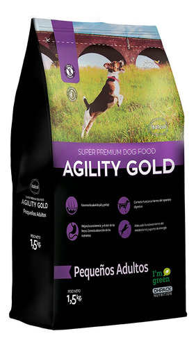 Agility Gold Pequeños Adultos X 1.5 Kg 