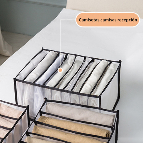 1pc Caja Organizadora De Ropa Con 9 Rejillas Almacenamiento