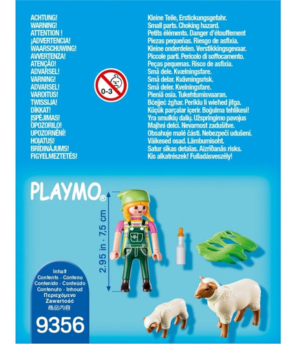 Imagen 6 de 10 de Playmobil Special Plus 9356 Granjera Con Ovejas Intek Manias