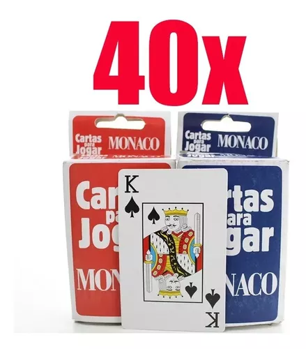 Kit 40x Jogo De Cartas Baralho Completo Paciência 21 Atacado