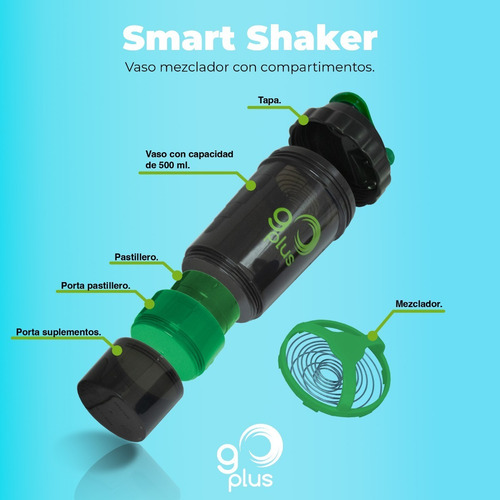 Imagen 5 de 10 de Smart Shaker Go Plus Verde/negro