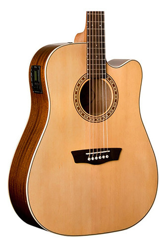 Guitarra eletroacústica Washburn D7Sce Natural Spruce Top