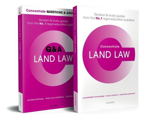 Land Law Revision Concentrate Pack: Law Revision And Study Guide, De Sayles, Victoria. Editorial Oxford Univ Pr, Tapa Blanda En Inglés