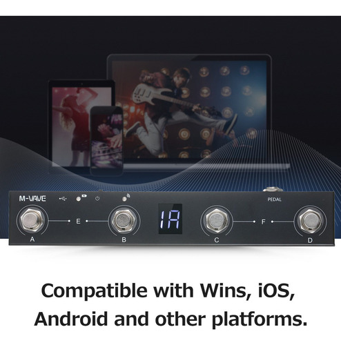 Controlador Midi Sem Fio M-vave Chocolate Bt Recarregável 4