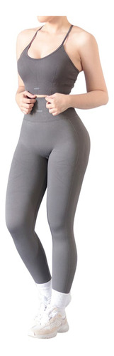 Cojunto/set Deportivo Lycra Colombiana Gala Sport Gris