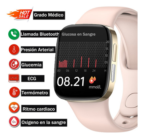 Reloj Inteligente De Azúcar En Sangre Para Hombres Y Mujeres