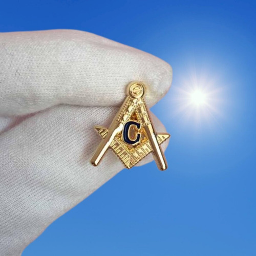 1 Pin Boton Maçonaria Illuminati Ordem Demolay Templário