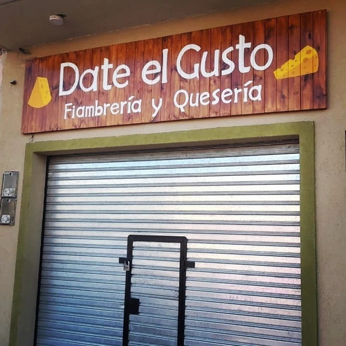 Cartel Frente Locales Negocios Madera Exterior