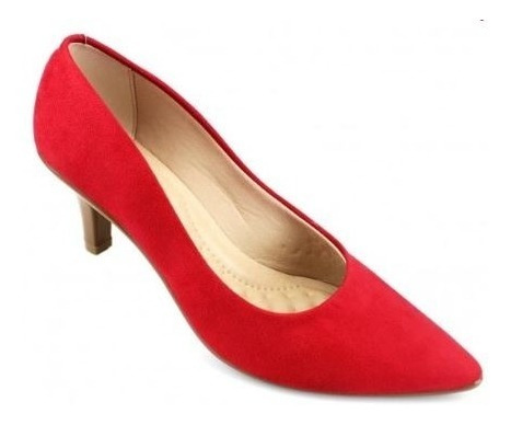 scarpin vermelho barato