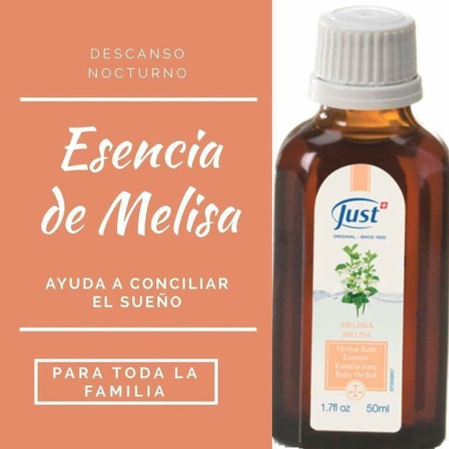 Imagen 7 de 7 de Swiss Just Aceite Esencial Herbal De Melisa 50ml Original