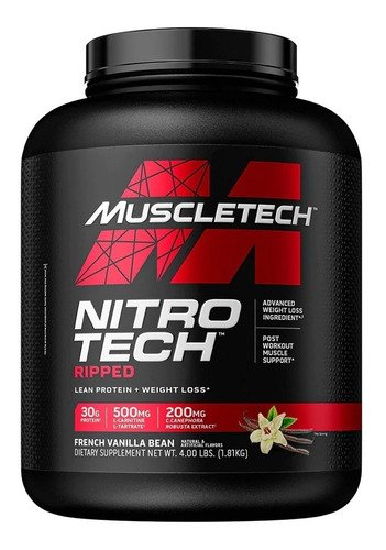 Imagen 1 de 10 de Nitro Tech Ripped 4 Lbs Performance Series Muscletech