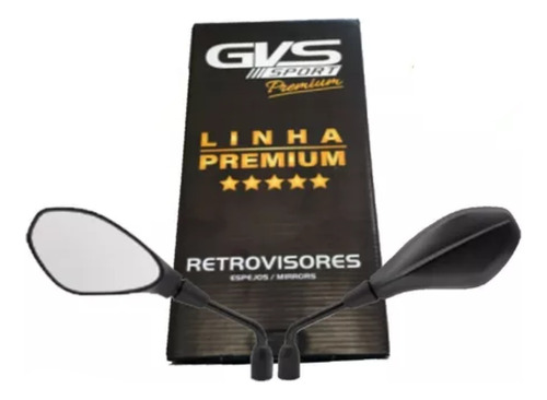 Retrovisor Gvs Gs650 Bmw Lente Convexa Yamaha Saldao Natal