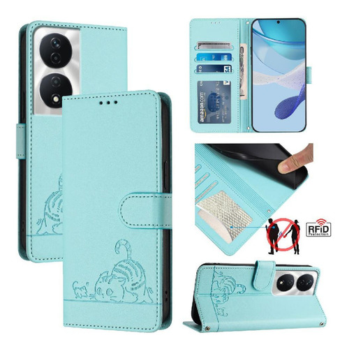 Funda Para Honor X7b 5g/4g Cartera Con Tapa Y Ranura Para