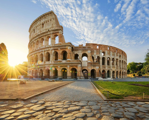 Cuadro 40x60cm Coliseo Romano Ciudad Europa Paisaje M3