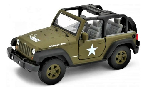 Jeep Wrangler Rubicon 2007 Us Army Nuevo S. Caja- Welly 1/32