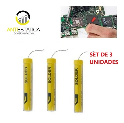 comprar  Soldadura Estaño Set 3unidades   1mm En 60\u002F40 Rollo 17grs