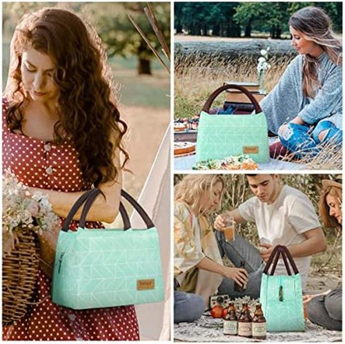 Bolsa Lanchera Buringer Geometry Green