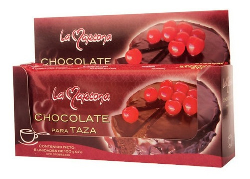Chocolate Amargo Para Taza La Marcona 100 Gr