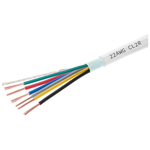 Cable De Alarma De Seguridad Blindado De 22 Awg Y 6 Con...