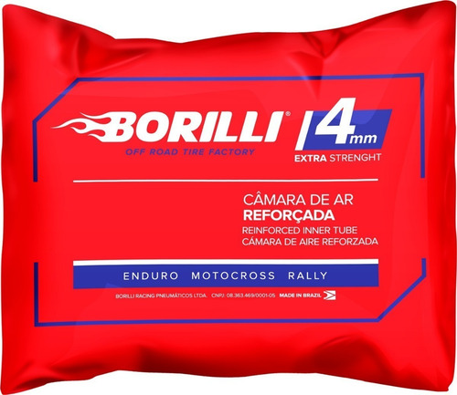 Imagen 2 de 6 de Camara R21 4mm Enduro Motocross Rally Borilli Delantera 21