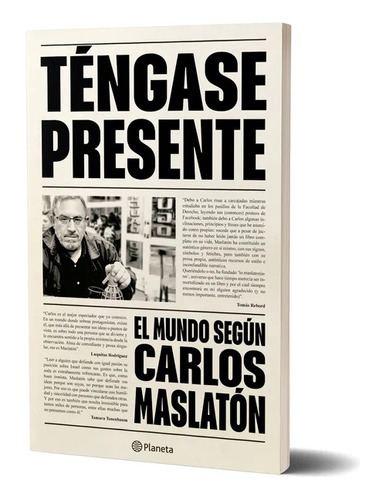 Libro Téngase Presente Carlos Maslatón  Planeta