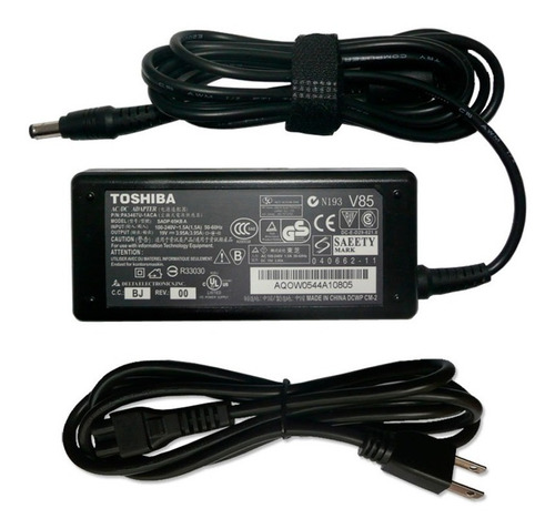 Cargador Toshiba 19v 3.42a A200 C655 U300 Original 